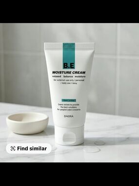 B.E Moisture Cream — White with Teal Accent